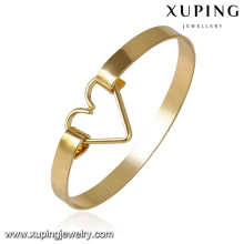 51616- Xuping Personnalisé en laiton bijoux bracelet manchette design avec coeur